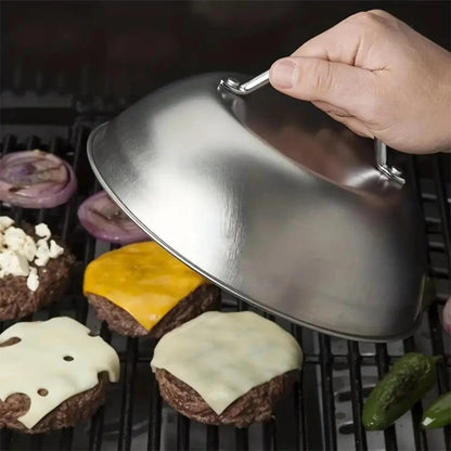 9inch Stainless Steel Melting Dome - Griddle Accessories